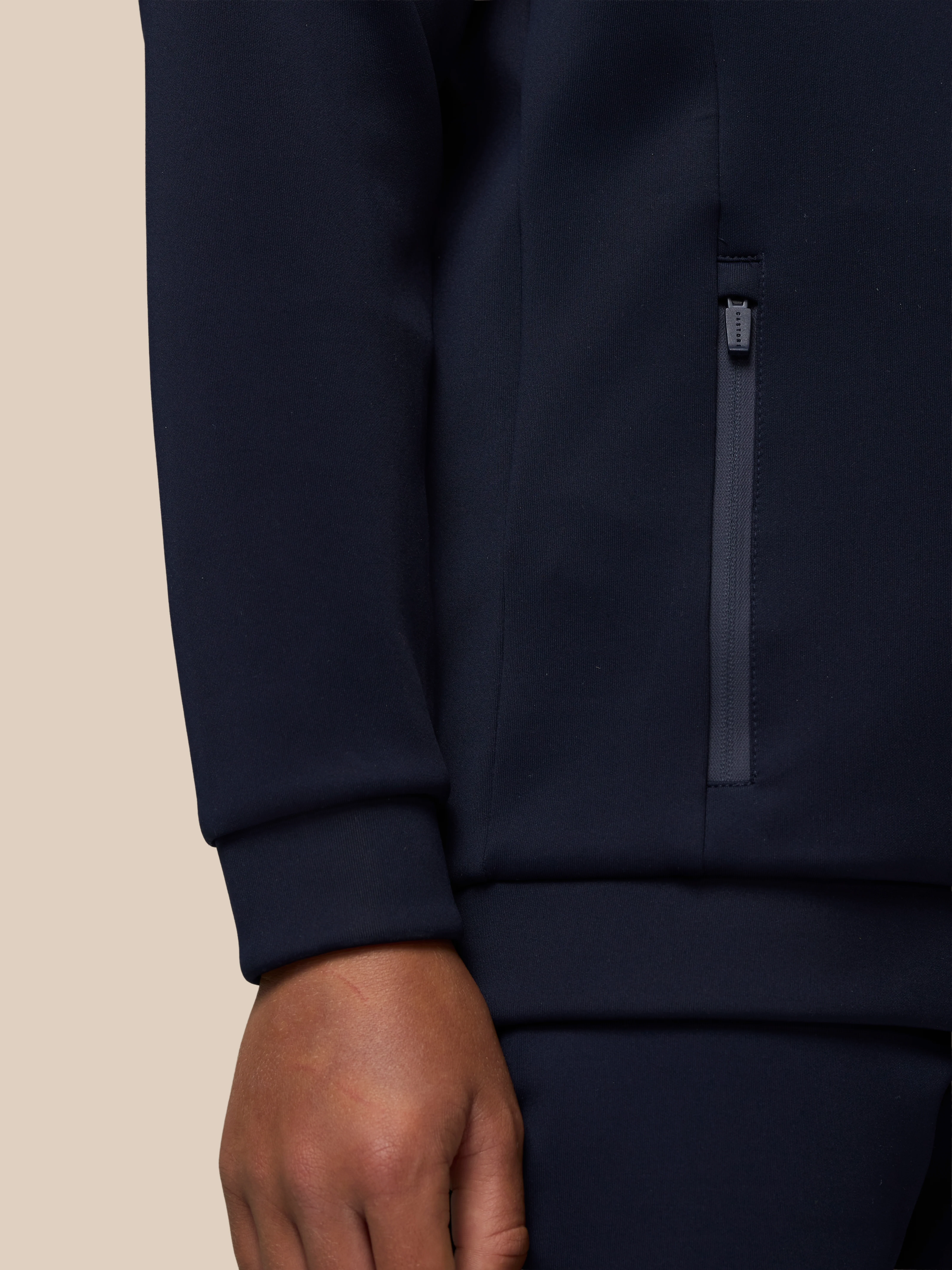 Junior’s Flex Scuba Long Sleeve Hoodie (Unisex) - Navy - Image 8