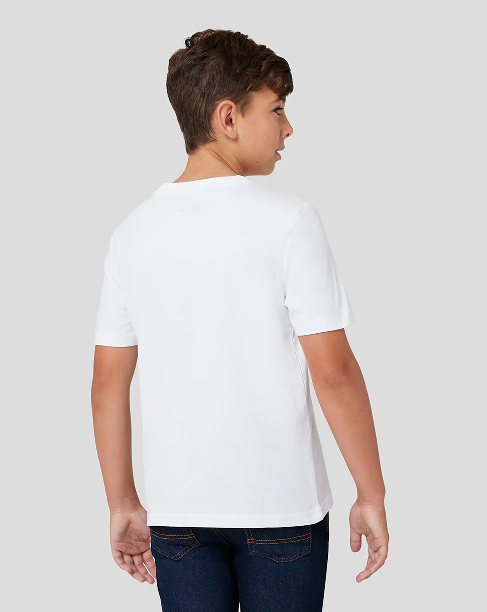 Oracle Red Bull Racing Junior Large Front Logo T-Shirt - White - Image 3