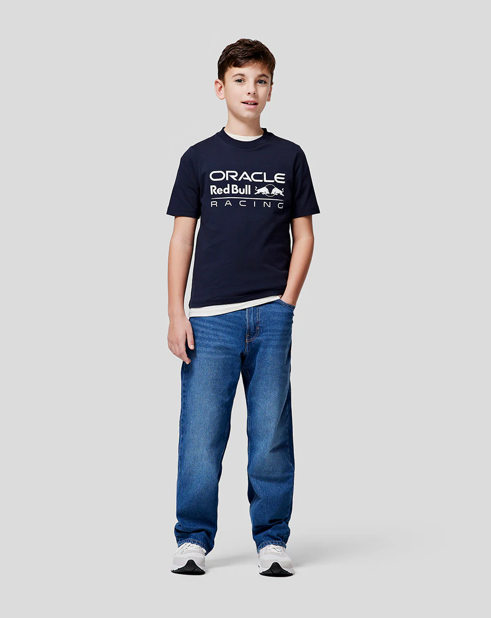 Oracle Red Bull Racing Junior Large Front Logo T-Shirt - Night Sky - Image 7