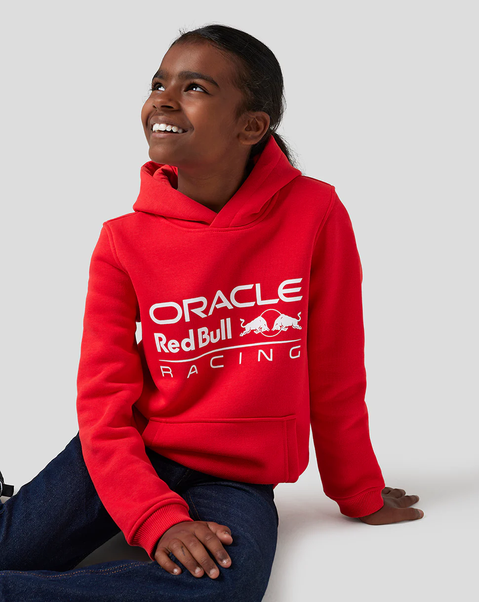 Junior Oracle Red Bull Racing Core Overhead Hoodie - Flame Scarlet - Image 5