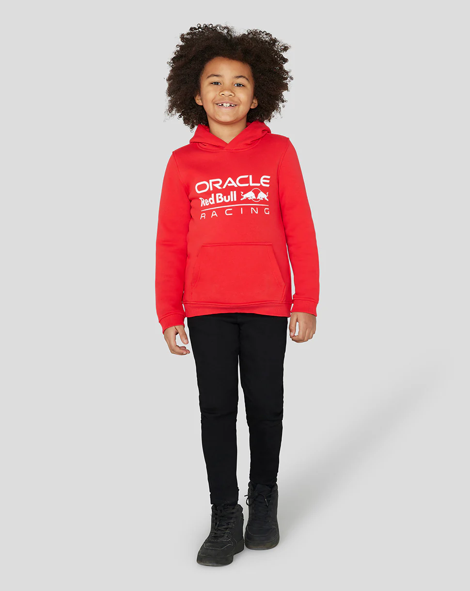 Junior Oracle Red Bull Racing Core Overhead Hoodie - Flame Scarlet - Image 6