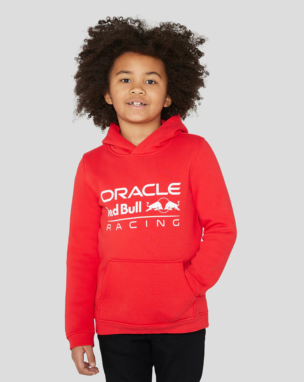Junior Oracle Red Bull Racing Core Overhead Hoodie - Flame Scarlet - Image 7