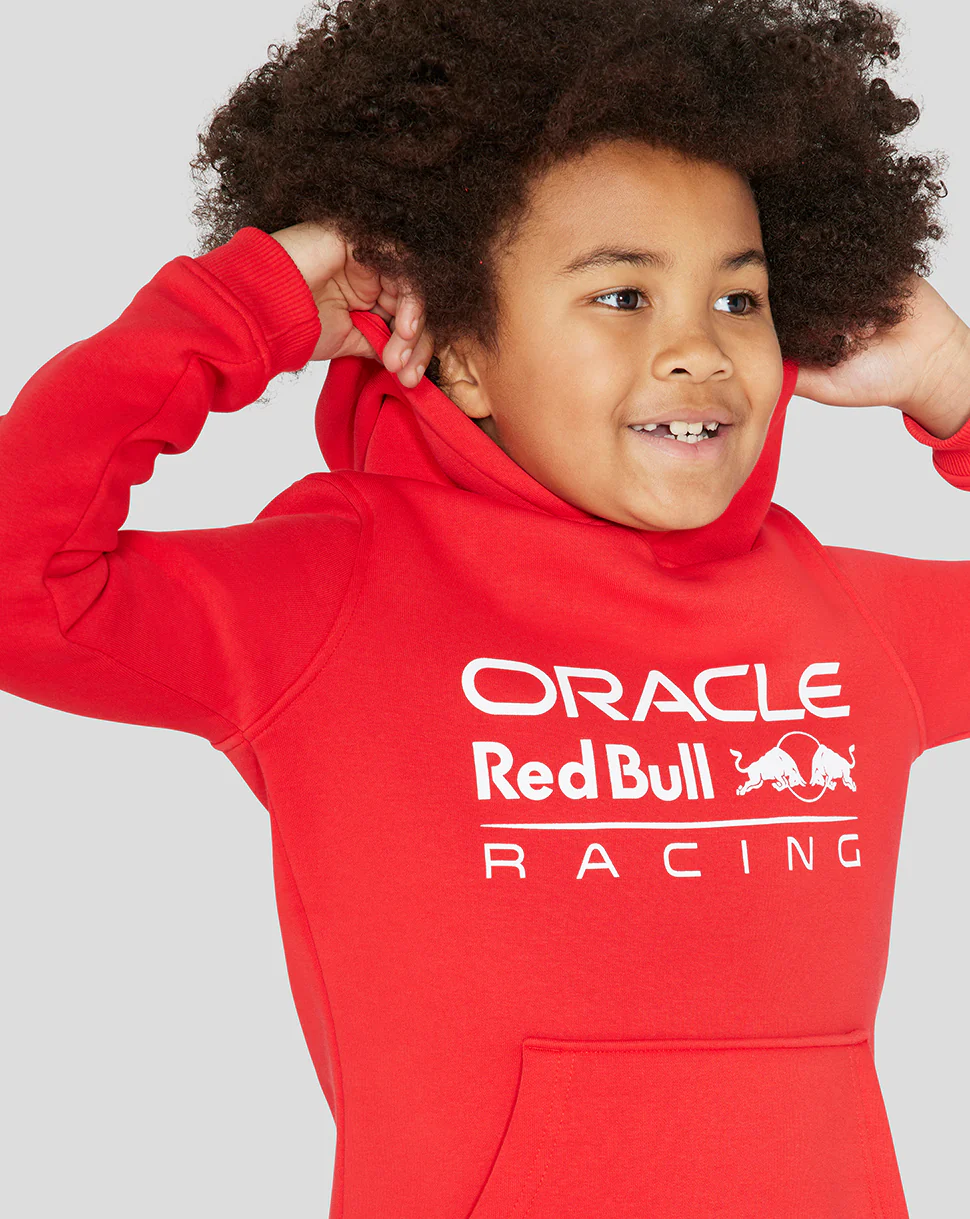 Junior Oracle Red Bull Racing Core Overhead Hoodie - Flame Scarlet - Image 8