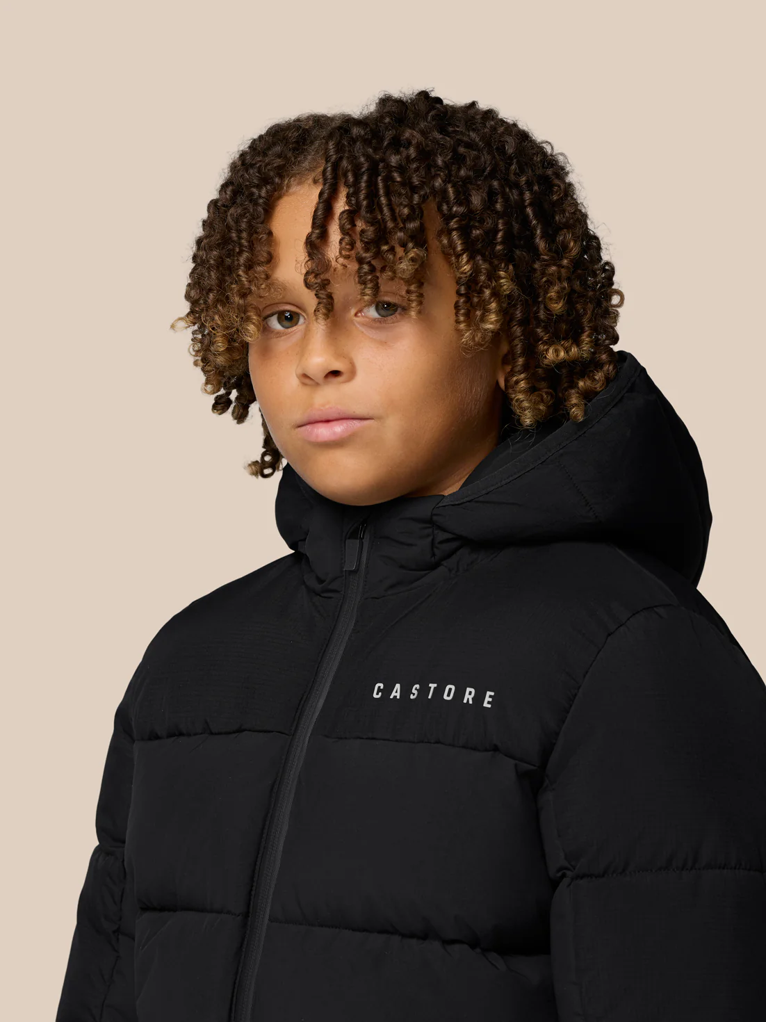 Junior Quilts Lifestyle Puffer Jacket - Black/Mid Grey - Image 5