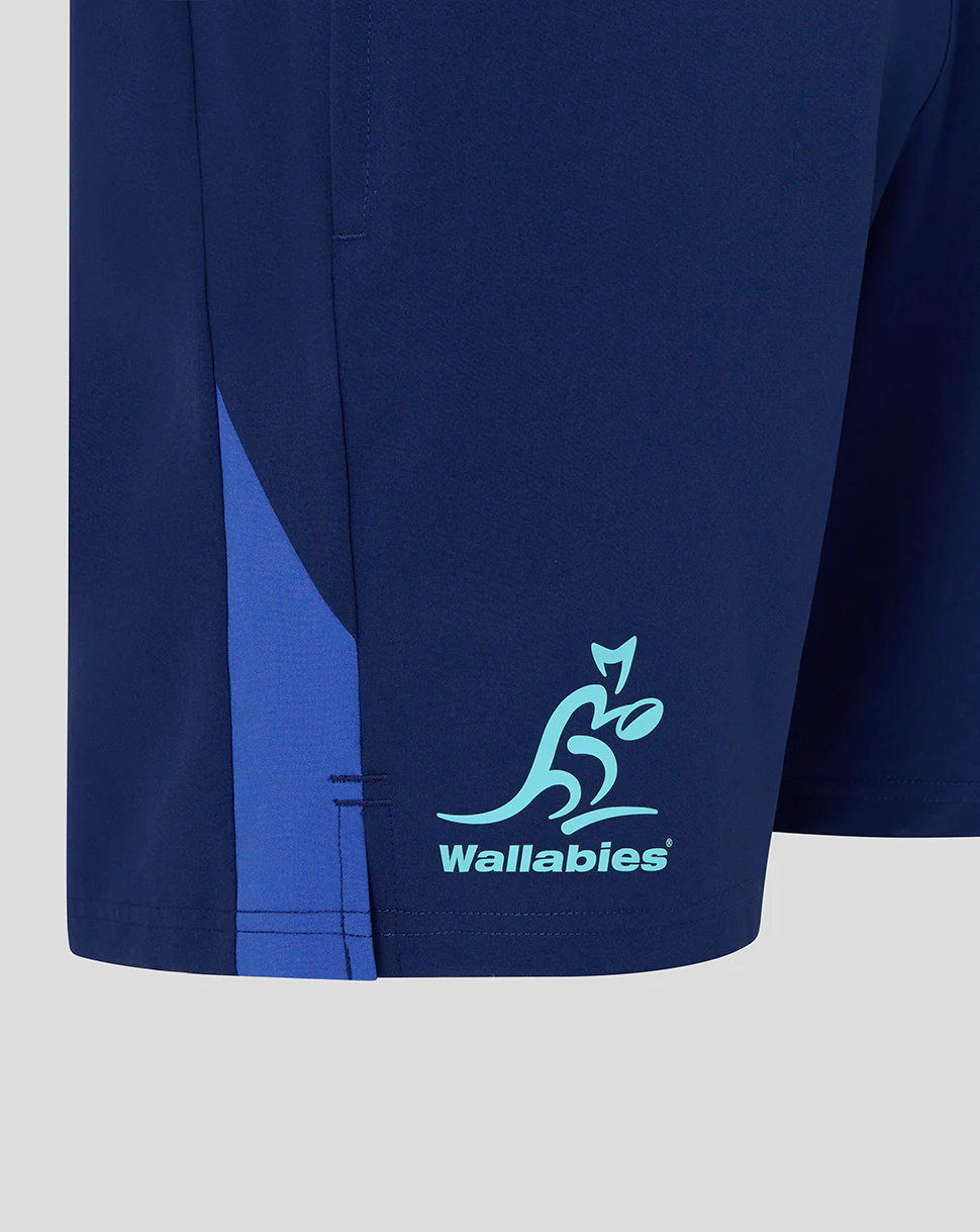 Rugby Australia Junior Wallabies Training Shorts - Blue - Image 4