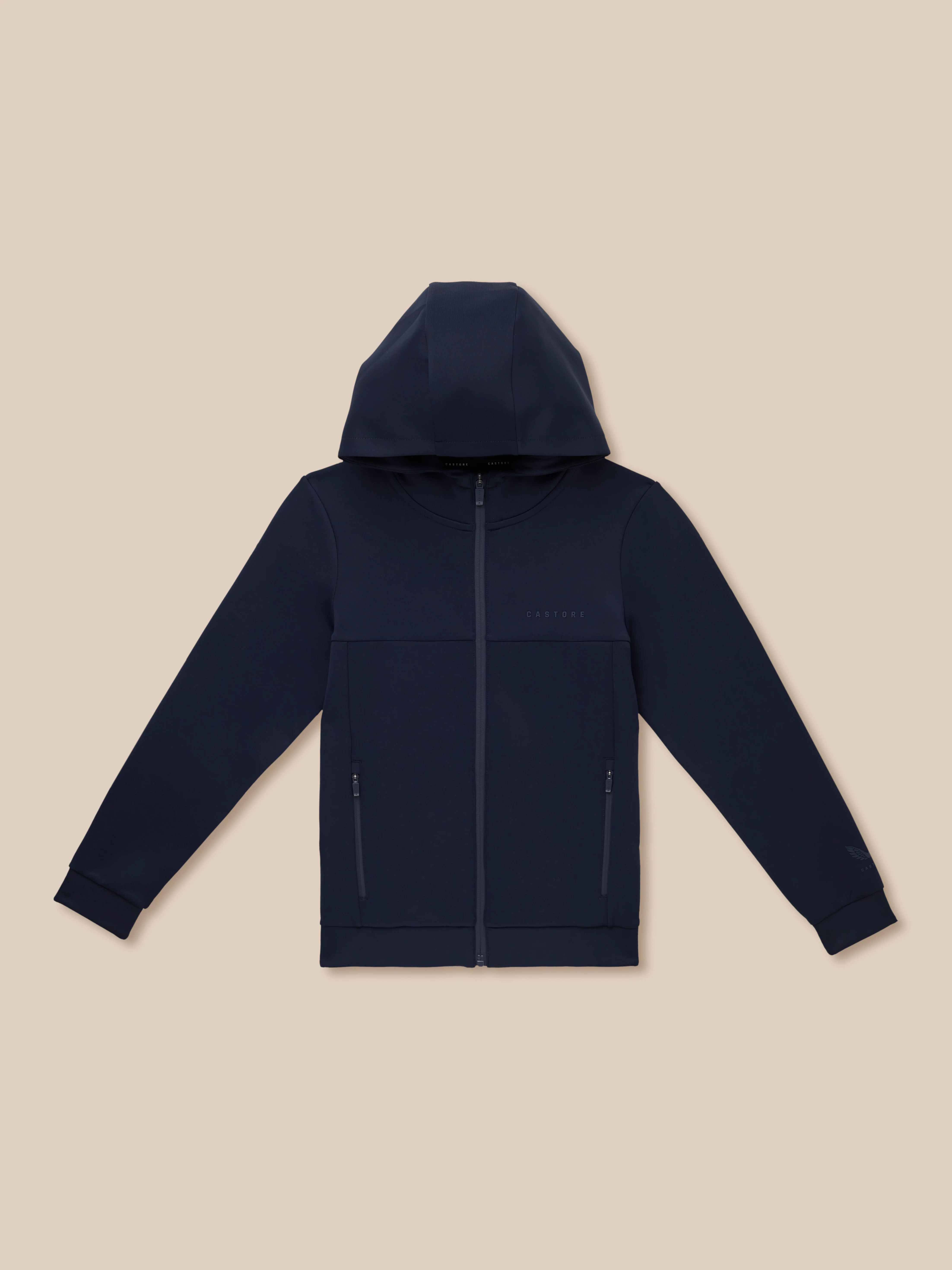 Junior’s Flex Scuba Full Zip Through Long Sleeve Jacket (Unisex) - Navy - Image 10