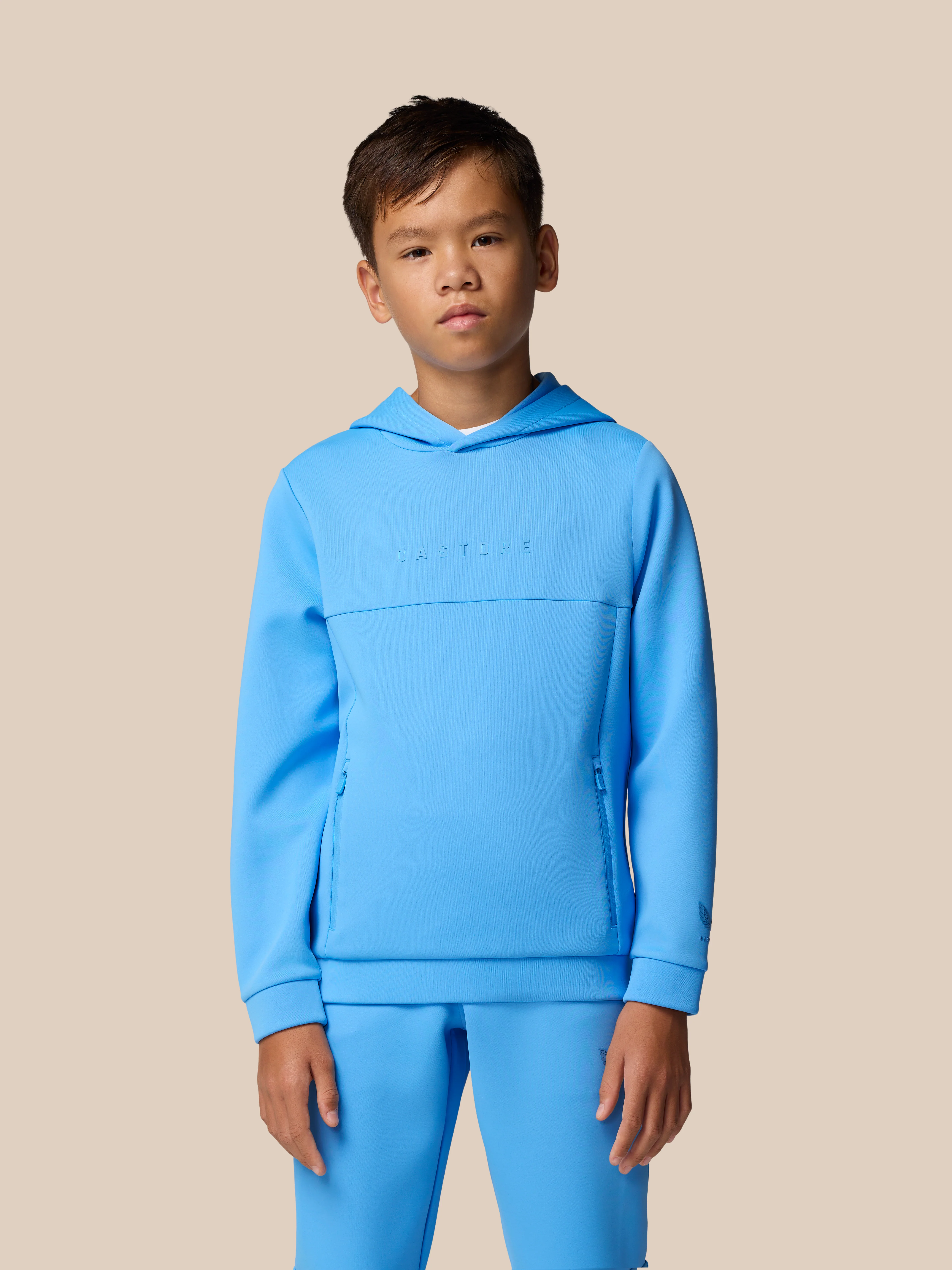 Junior’s Flex Scuba Long Sleeve Hoodie (Unisex) - Cool Blue - Image 3