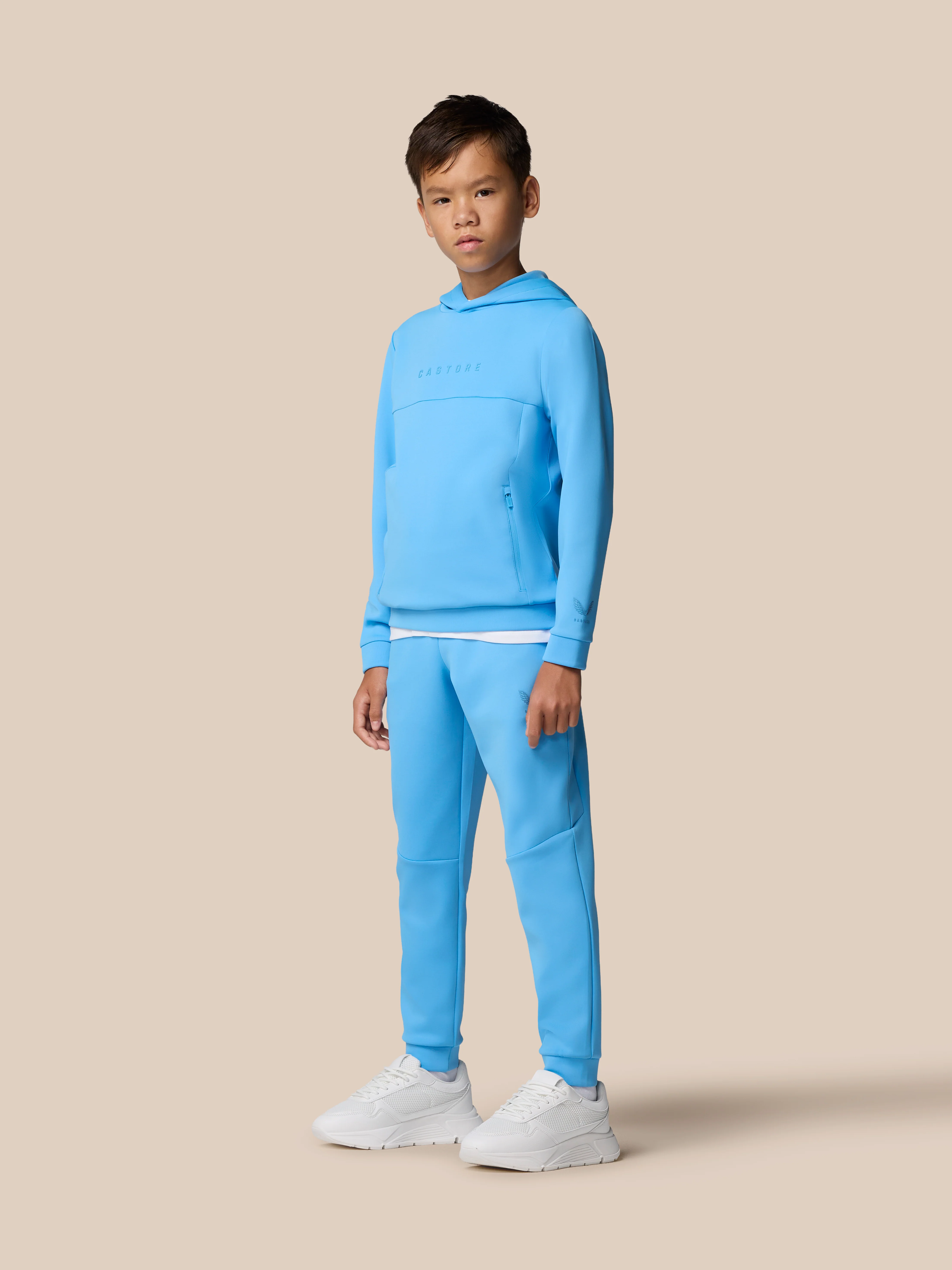 Junior’s Flex Scuba Long Sleeve Hoodie (Unisex) - Cool Blue - Image 4