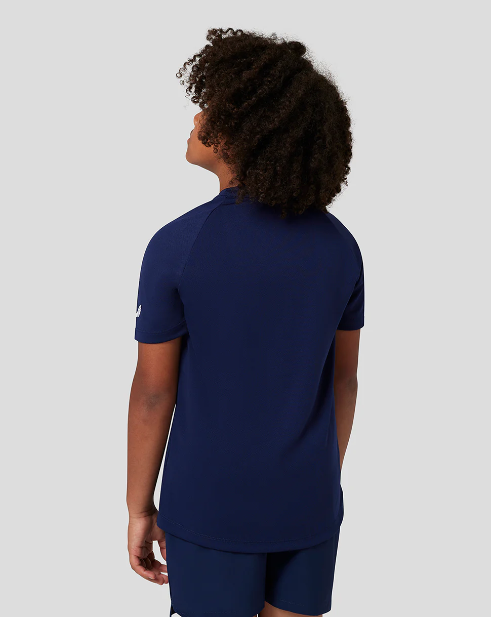 Junior Short Sleeve Raglan T-Shirt - Navy - Image 3