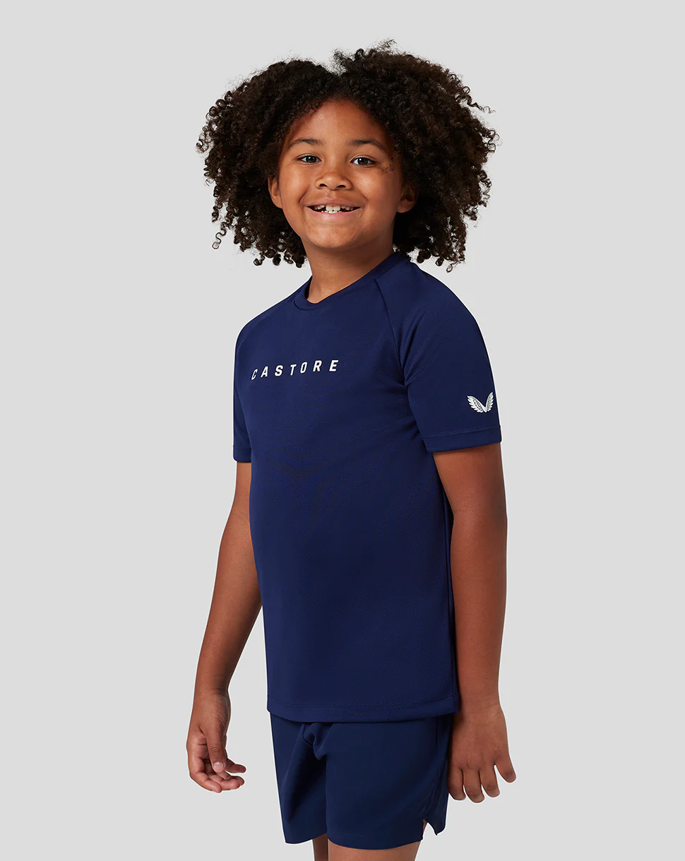 Junior Short Sleeve Raglan T-Shirt - Navy - Image 7