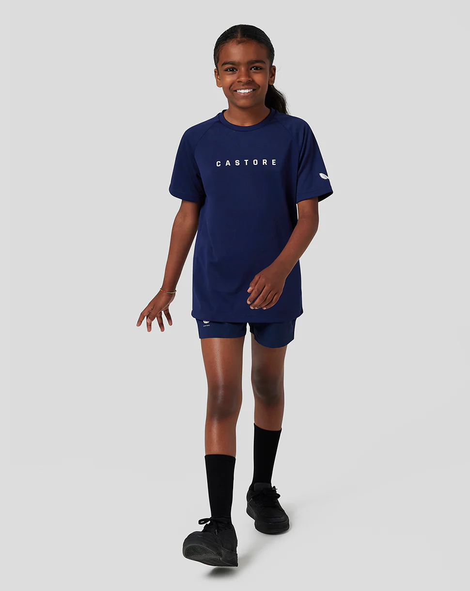 Junior Short Sleeve Raglan T-Shirt - Navy - Image 8