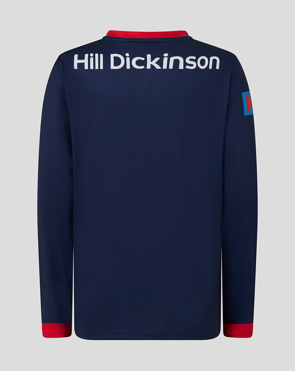 Lancashire Cricket Junior 26/27 ODI Long Sleeve Jersey - Peacoat - Image 2