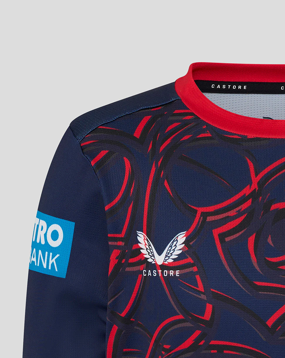 Lancashire Cricket Junior 26/27 ODI Long Sleeve Jersey - Peacoat - Image 4