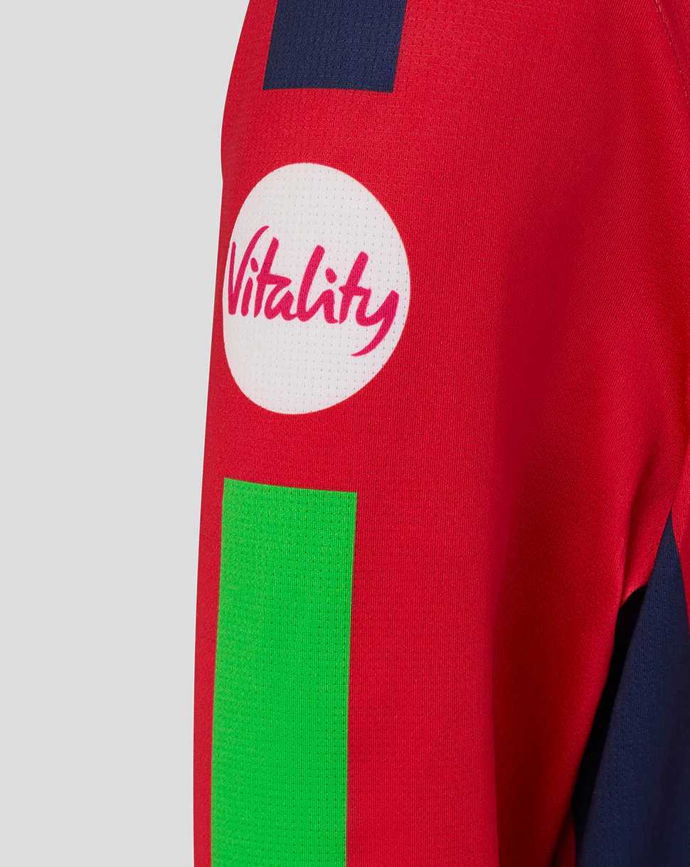 Lancashire Cricket Junior 26/27 T20 Long Sleeve Jersey - Red - Image 3