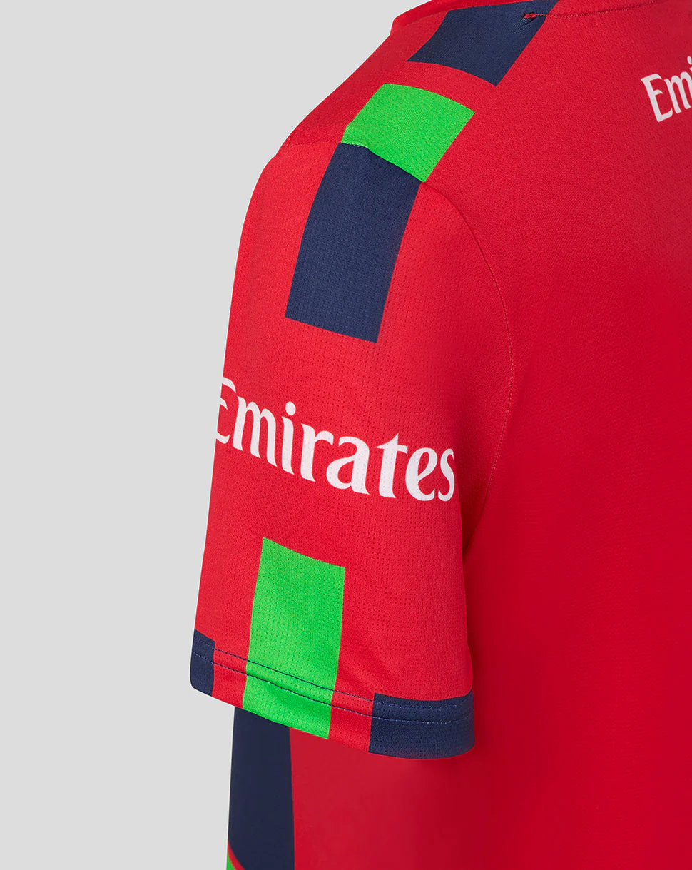 Lancashire Cricket Junior 26/27 T20 Short Sleeve Jersey - Red - Image 4
