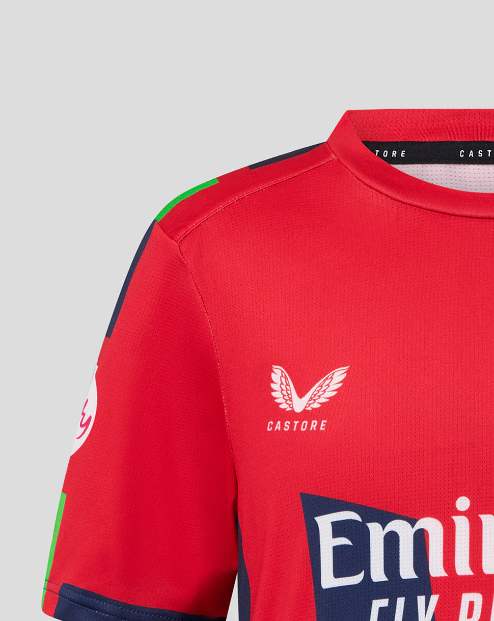 Lancashire Cricket Junior 26/27 T20 Short Sleeve Jersey - Red - Image 5
