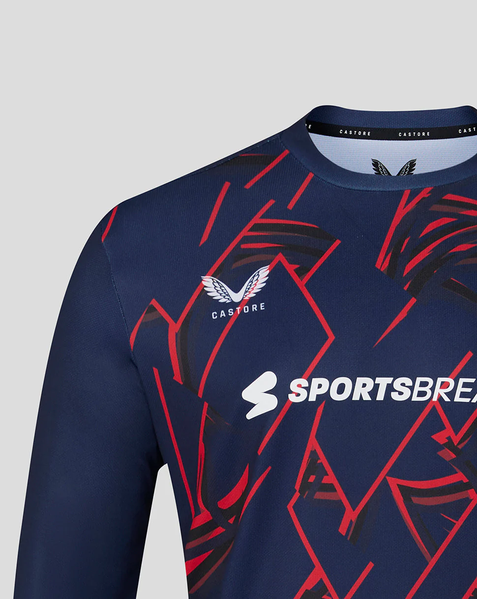 Lancashire Cricket Men's 26/27 Long Sleeve Performance T-Shirt - Peacoat - Image 3