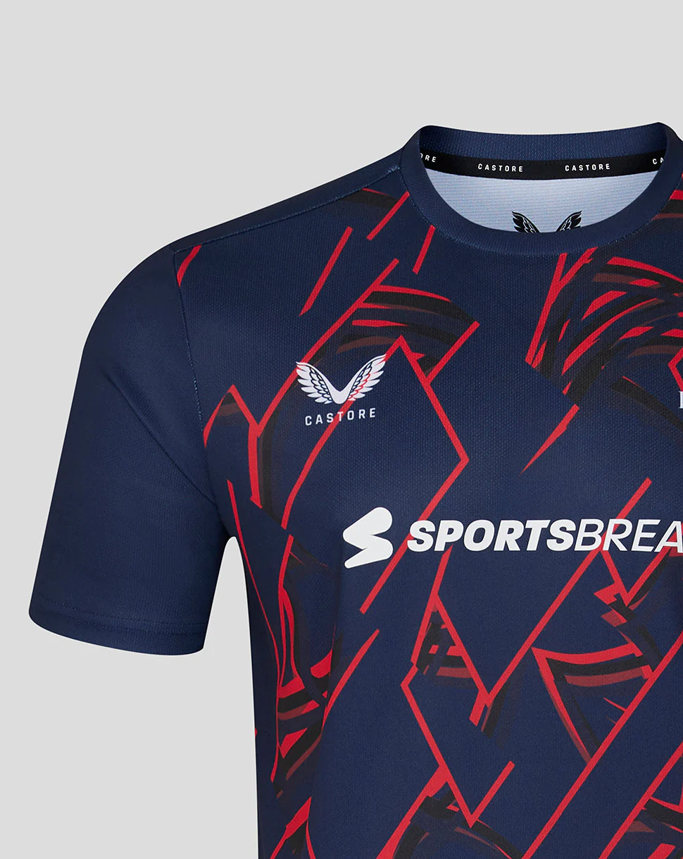 Lancashire Cricket Men's 26/27 Short Sleeve Performance T-Shirt - Peacoat - Image 3