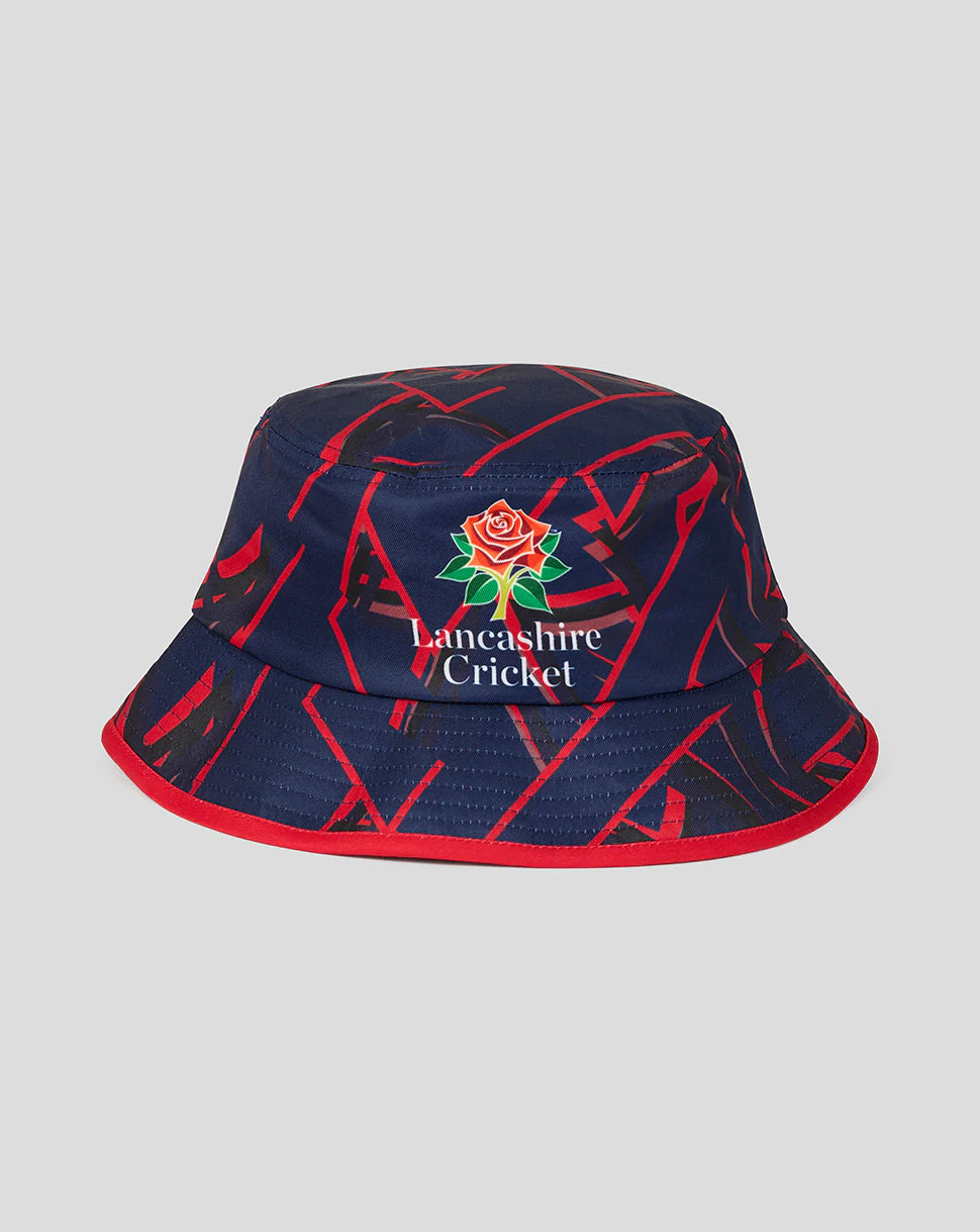 Lancashire Cricket Unisex 26/27 Bucket Hat - Peacoat