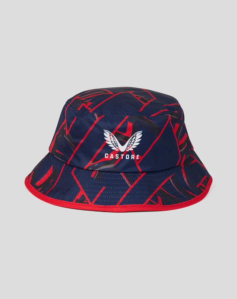 Lancashire Cricket Unisex 26/27 Bucket Hat - Peacoat - Image 2