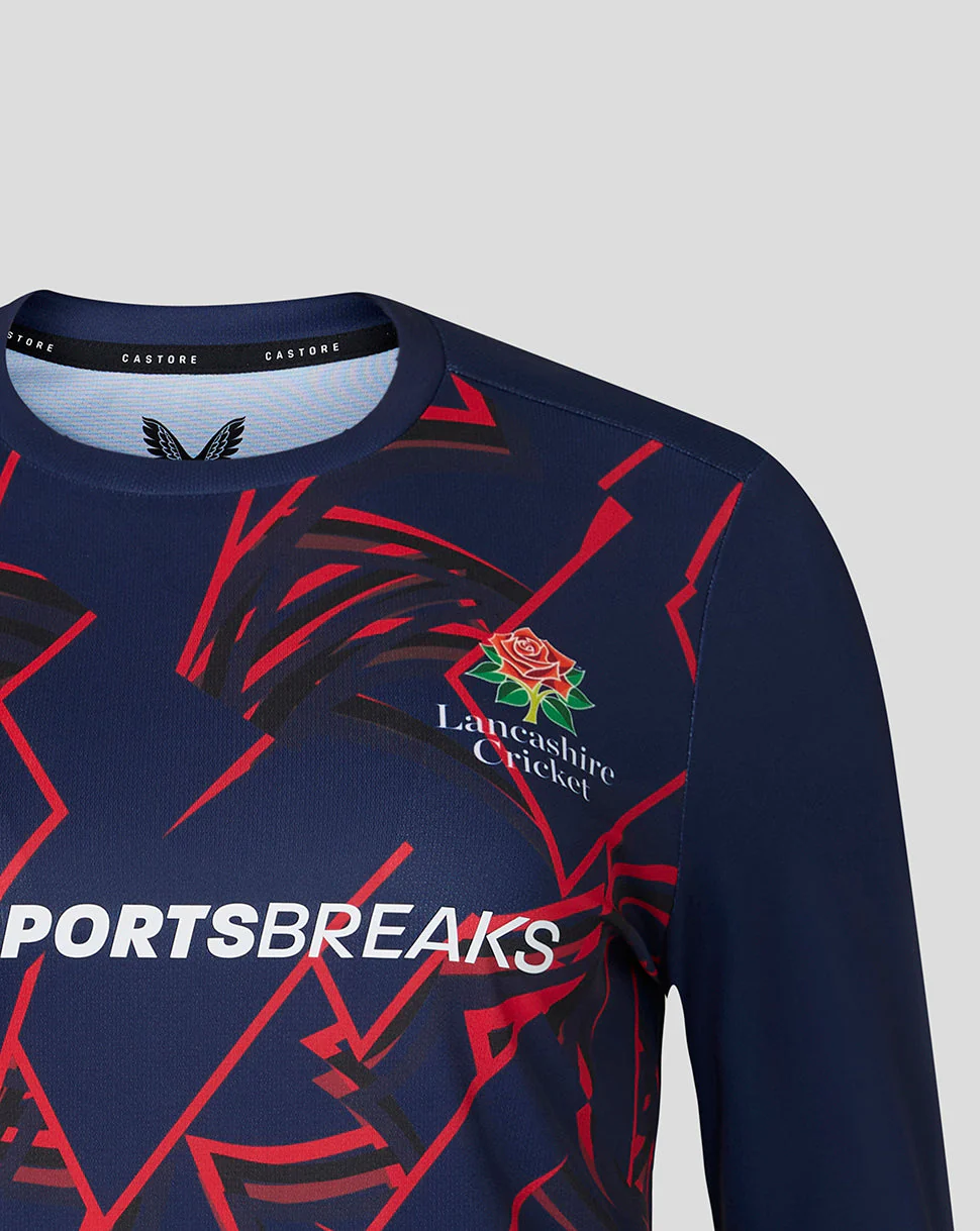 Lancashire Cricket Women's 26/27 Long Sleeve Performance T-Shirt - Peacoat - Image 4