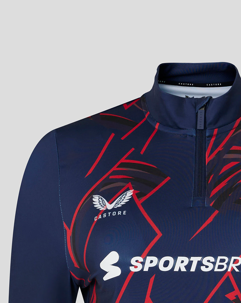 Lancashire Cricket Women's 26/27 Performance Quarter Zip - Peacoat - Image 3