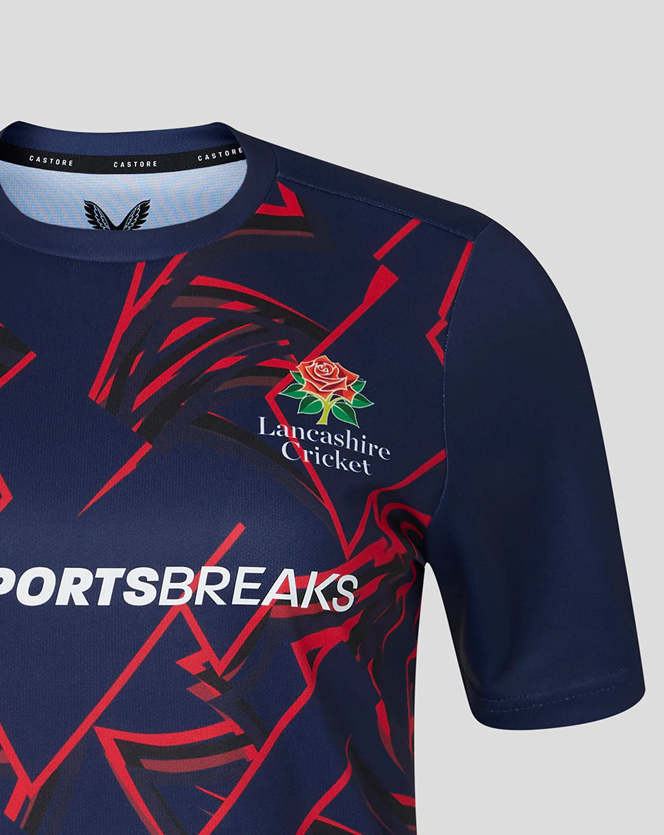 Lancashire Cricket Women's 26/27 Short Sleeve Performance T-Shirt - Peacoat - Image 4