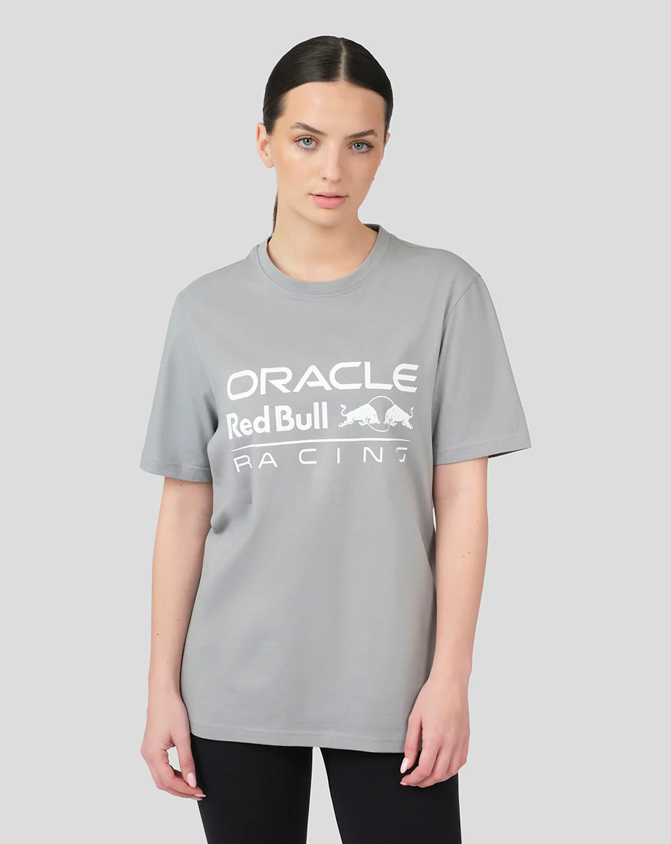 Oracle Red Bull Racing Unisex Large Front Logo T-Shirt - Grey - Image 2