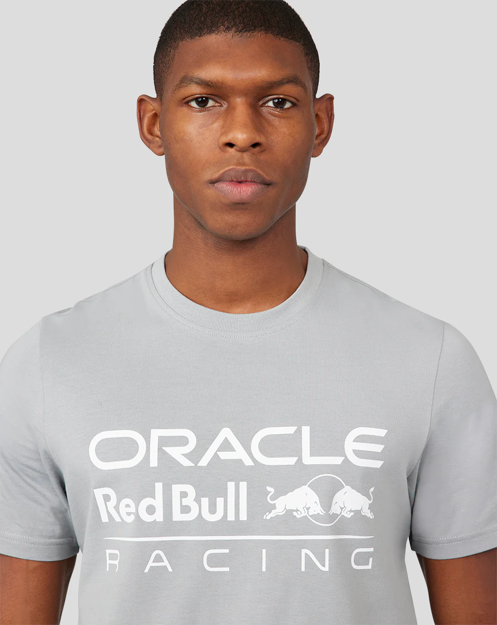Oracle Red Bull Racing Unisex Large Front Logo T-Shirt - Grey - Image 7