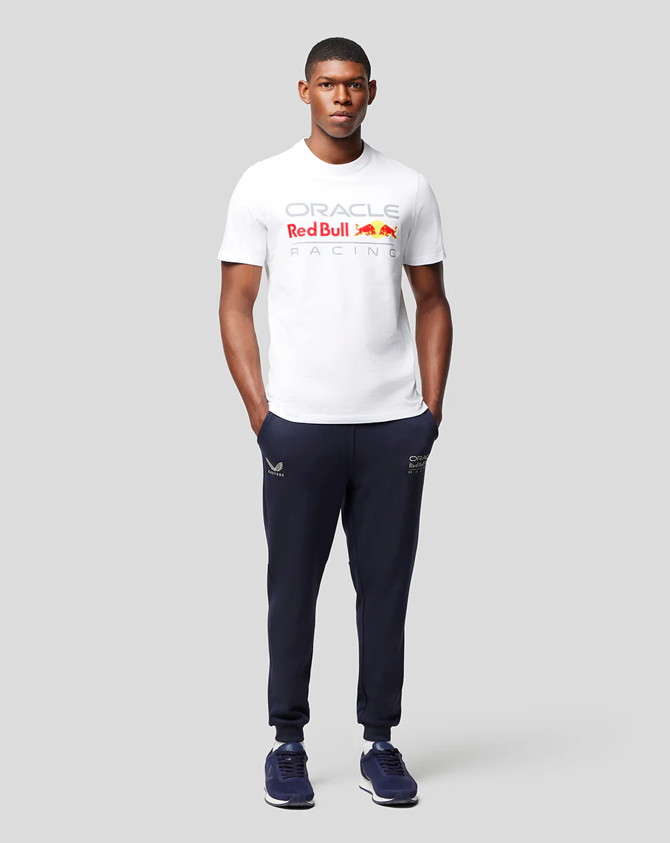 Oracle Red Bull Racing Unisex Large Front Logo T-Shirt - White - Image 7