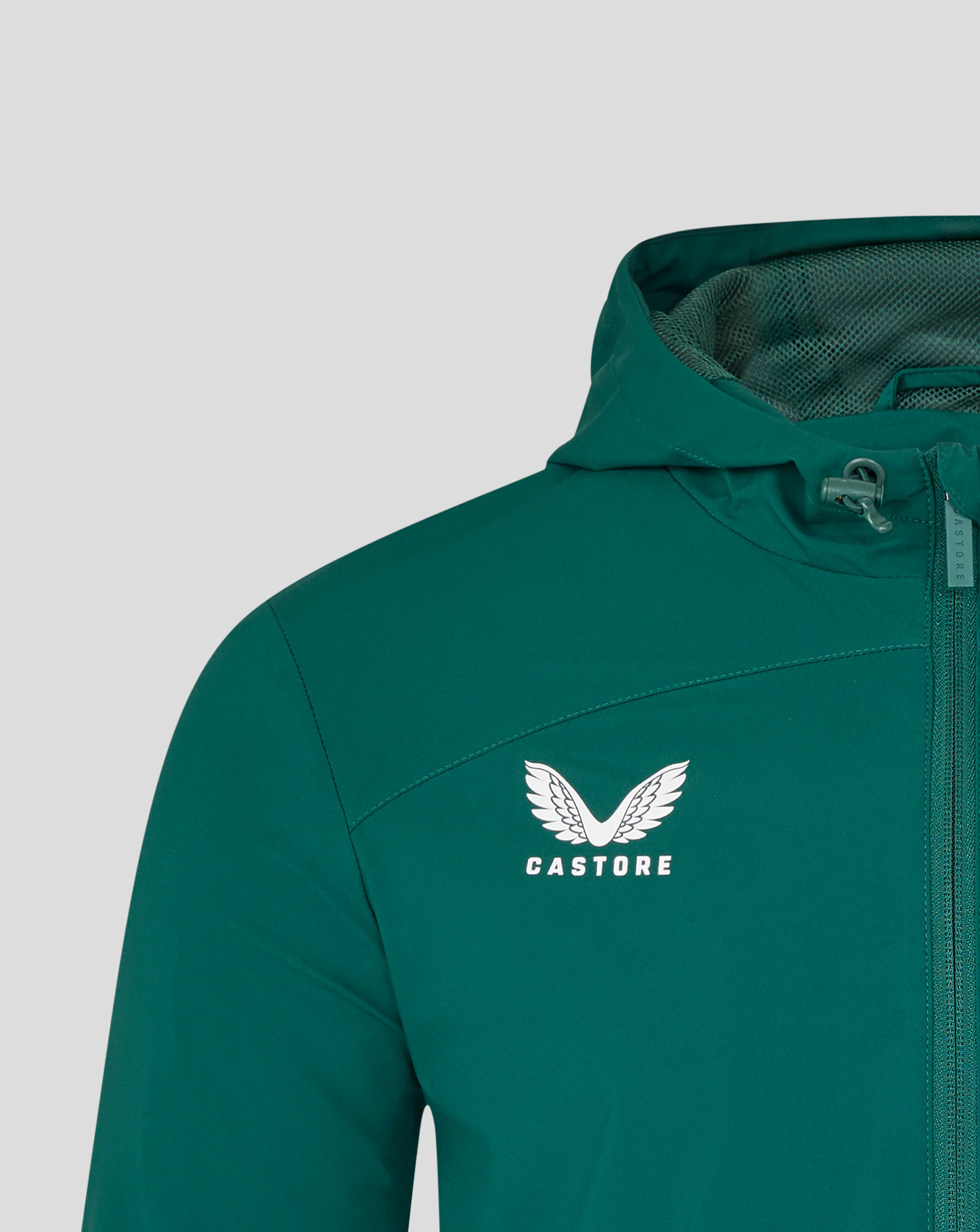 Leicester Tigers Men's 25/26 Training Rain Jacket - Botanical Garden - Image 3