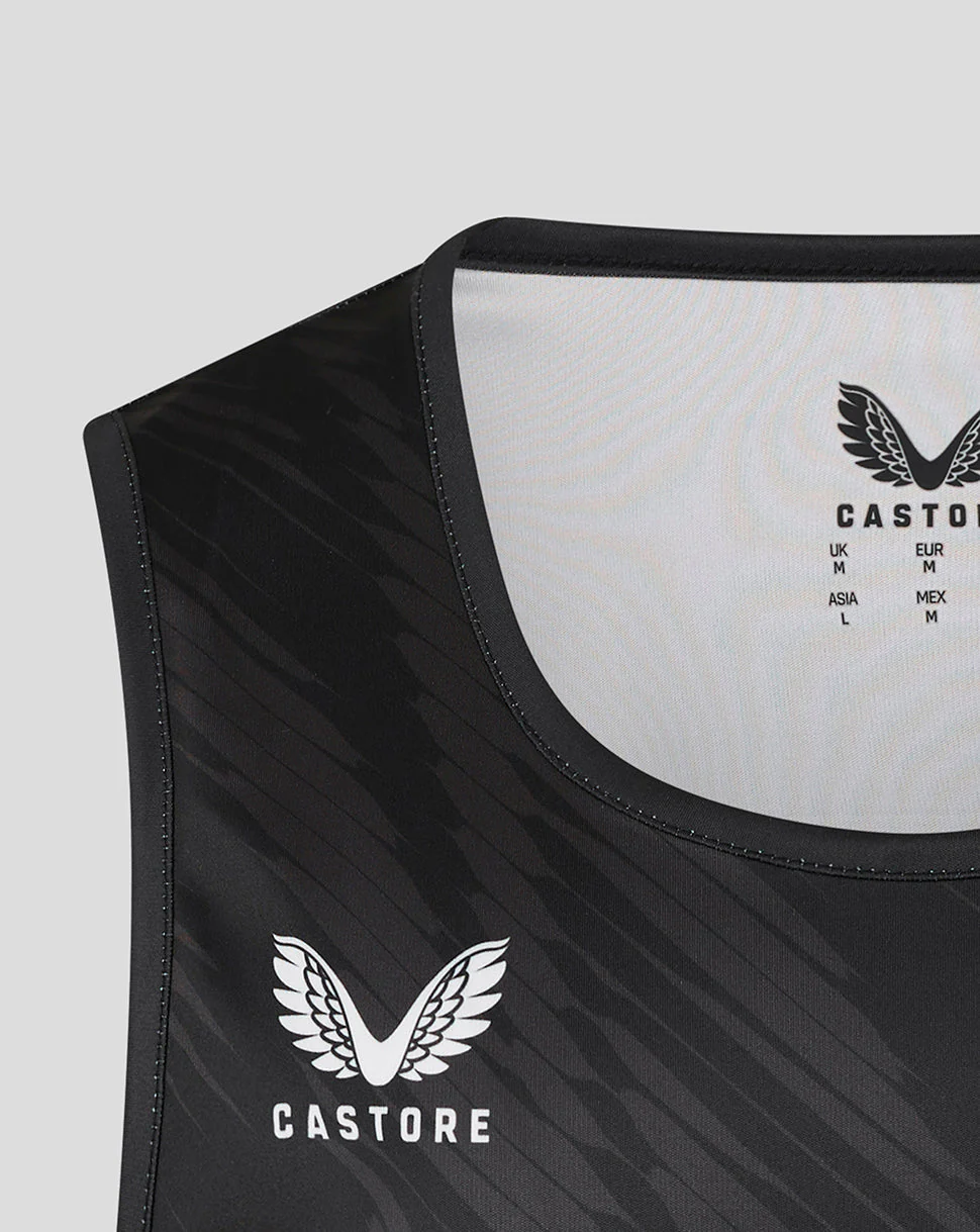 Leicester Tigers Men's 25/26 Vest Straight Back - Black - Image 2