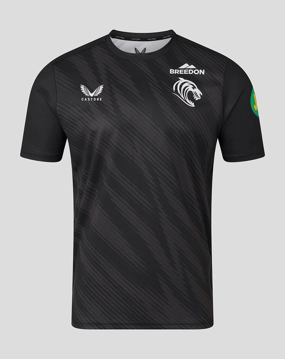 Leicester Tigers Men's 25/26 Warm Up T-Shirt - Black
