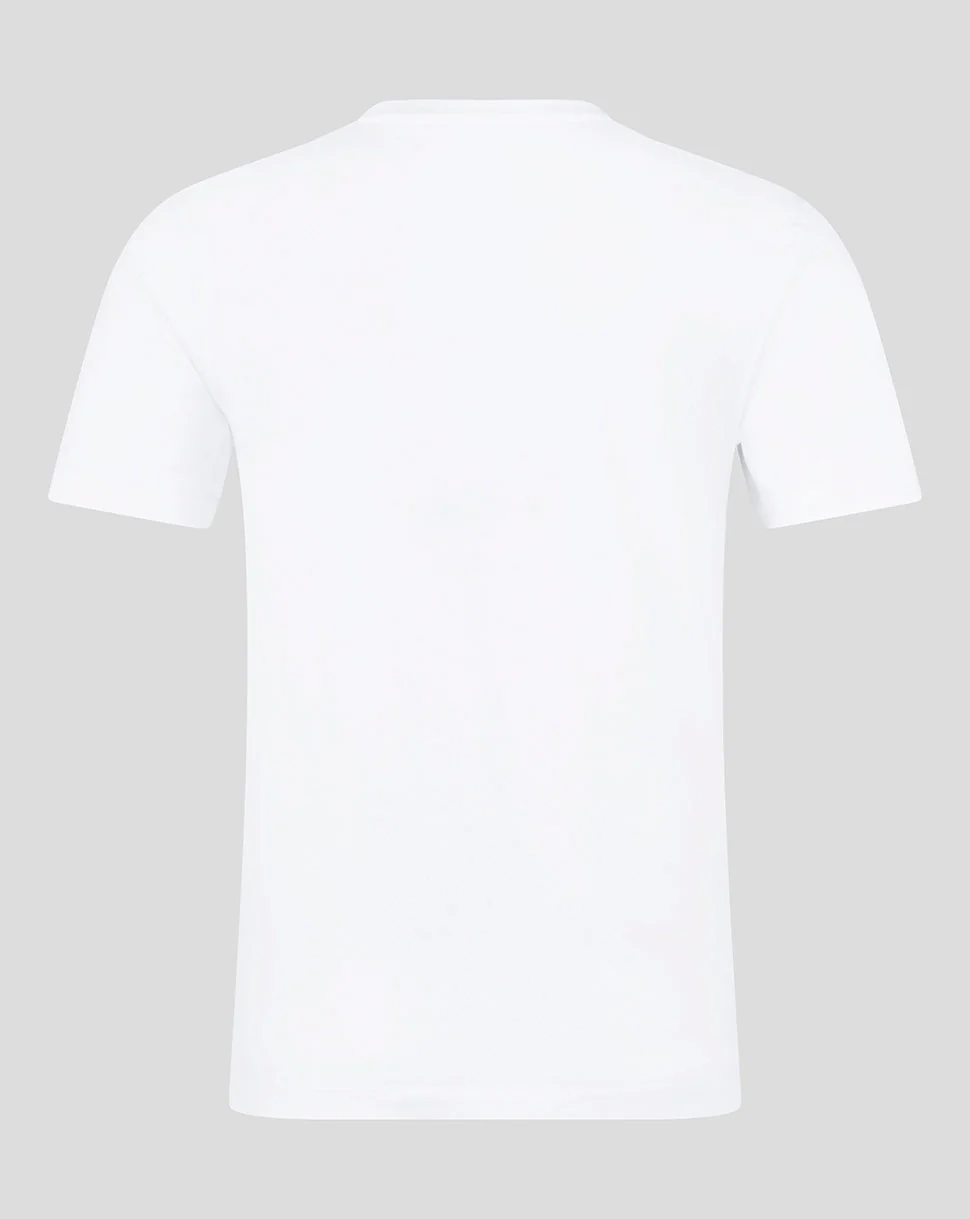 Leicester Tigers Unisex 25/26 Varsity Short Sleeve T-Shirt - White - Image 2