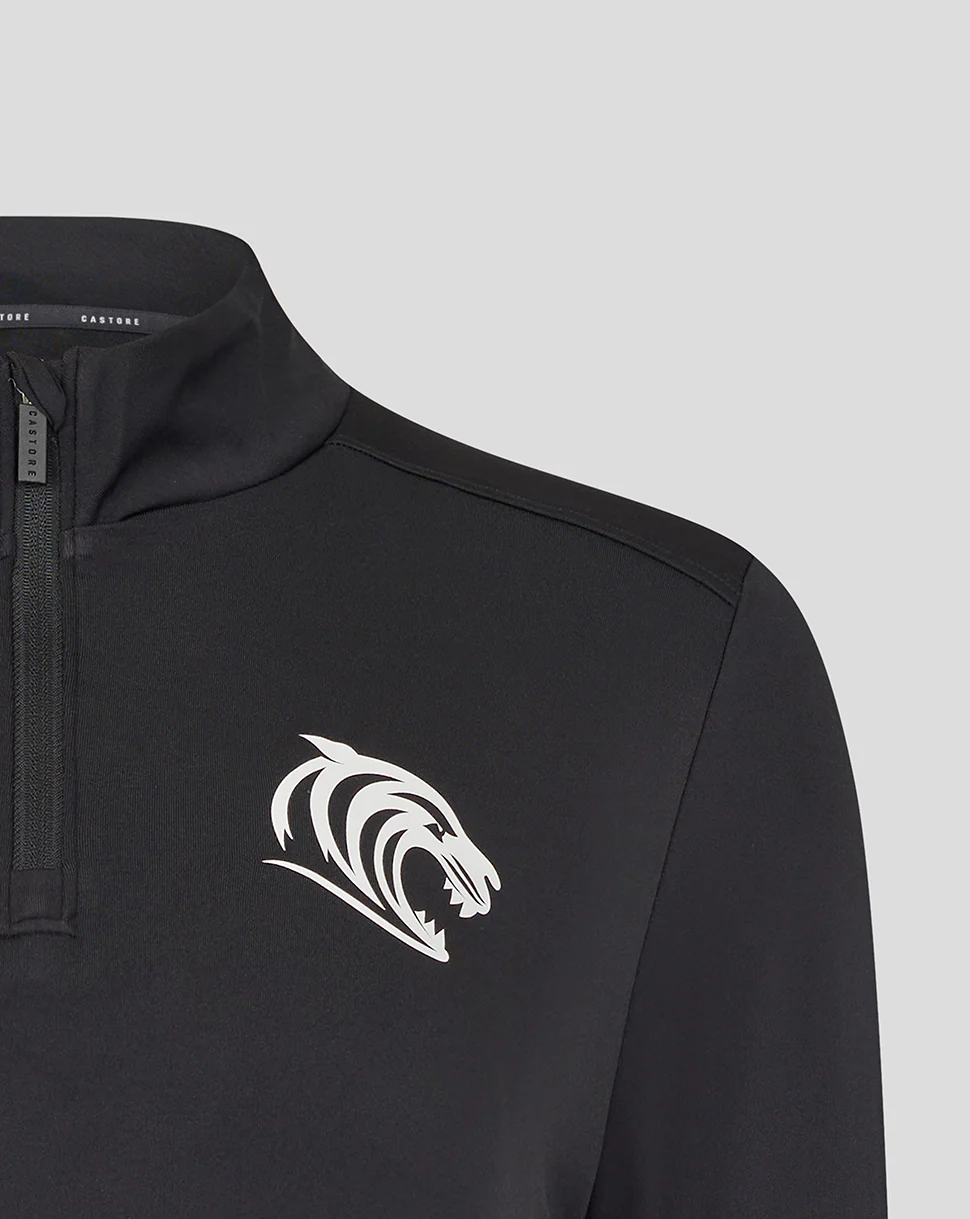 Leicester Tigers Women's 25/26 Training Midlayer - Caviar - Image 3