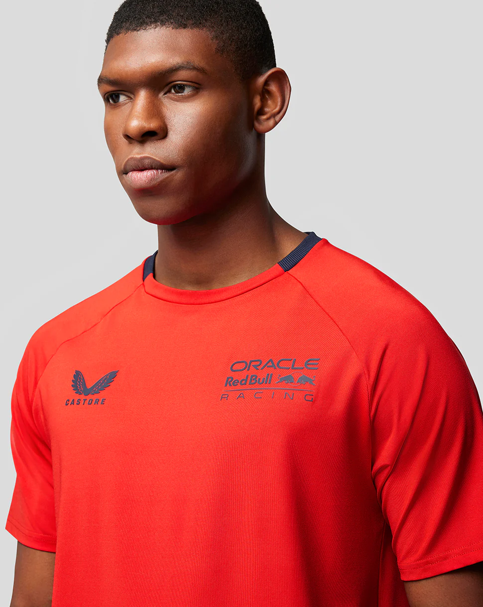 Oracle Red Bull Racing Mens Lifestyle T-Shirt - Flame Scarlet - Image 3