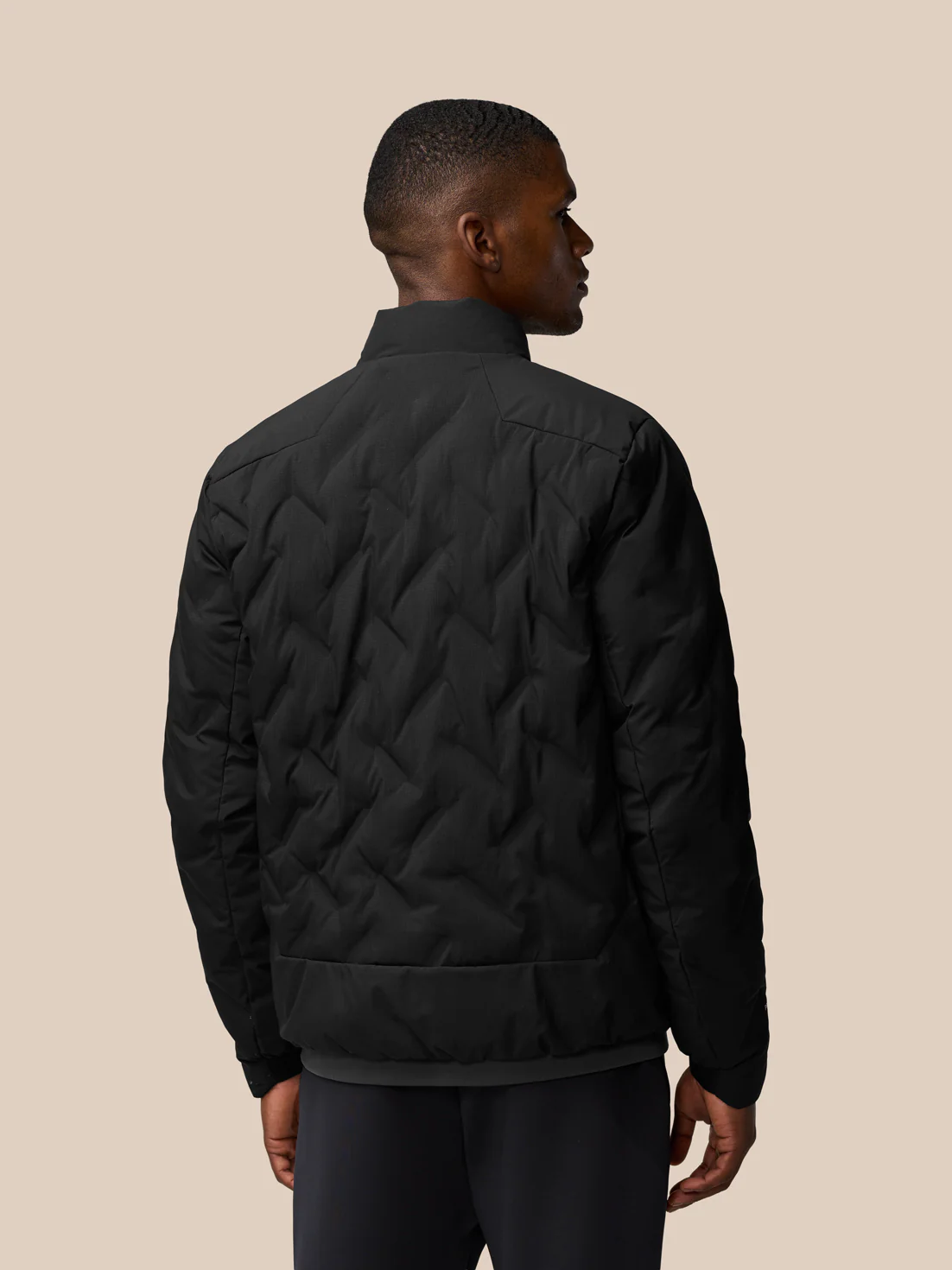 Padded Jacket - Black - Image 3