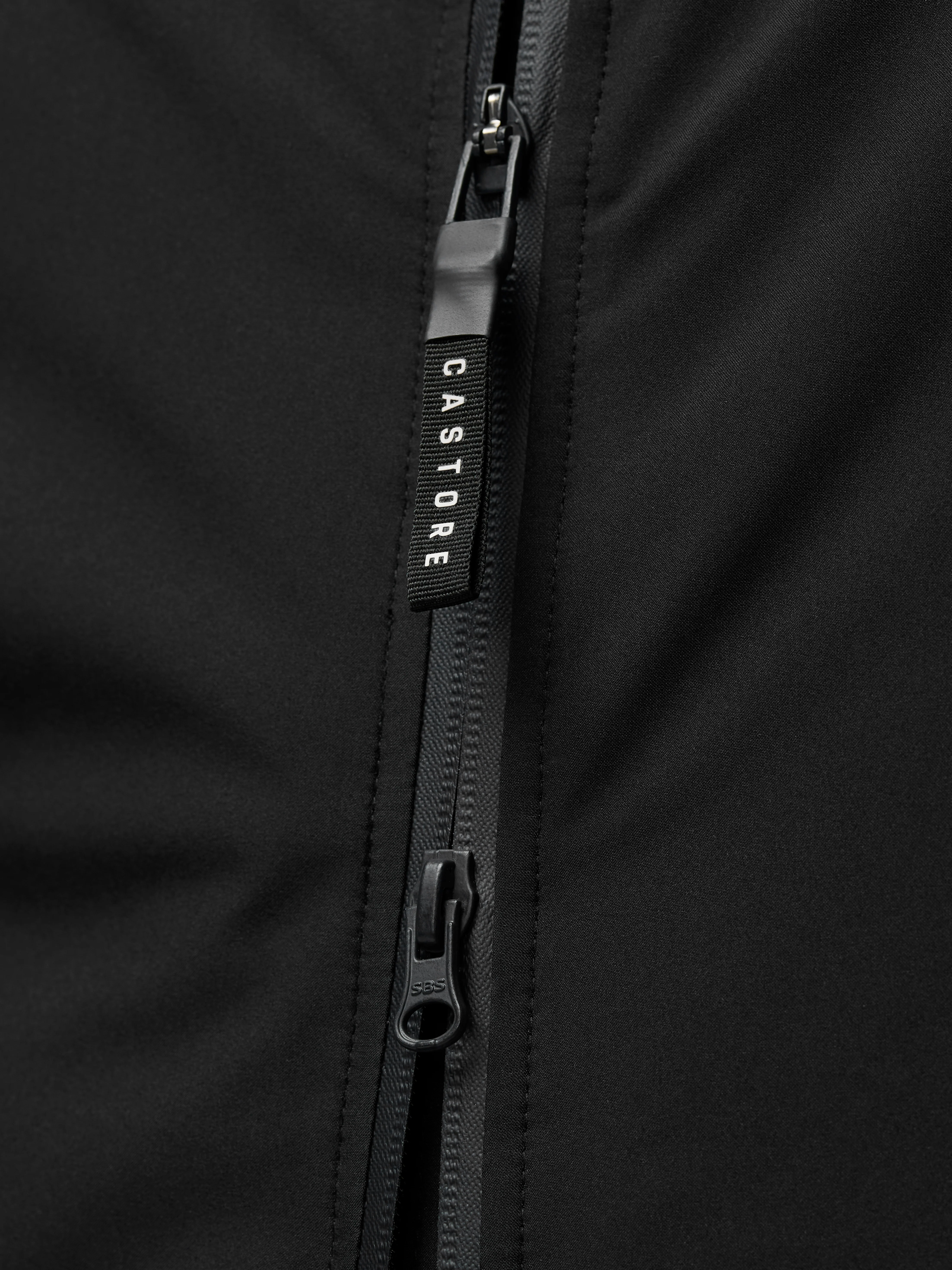 Longline Wadded Jacket - Black - Image 8