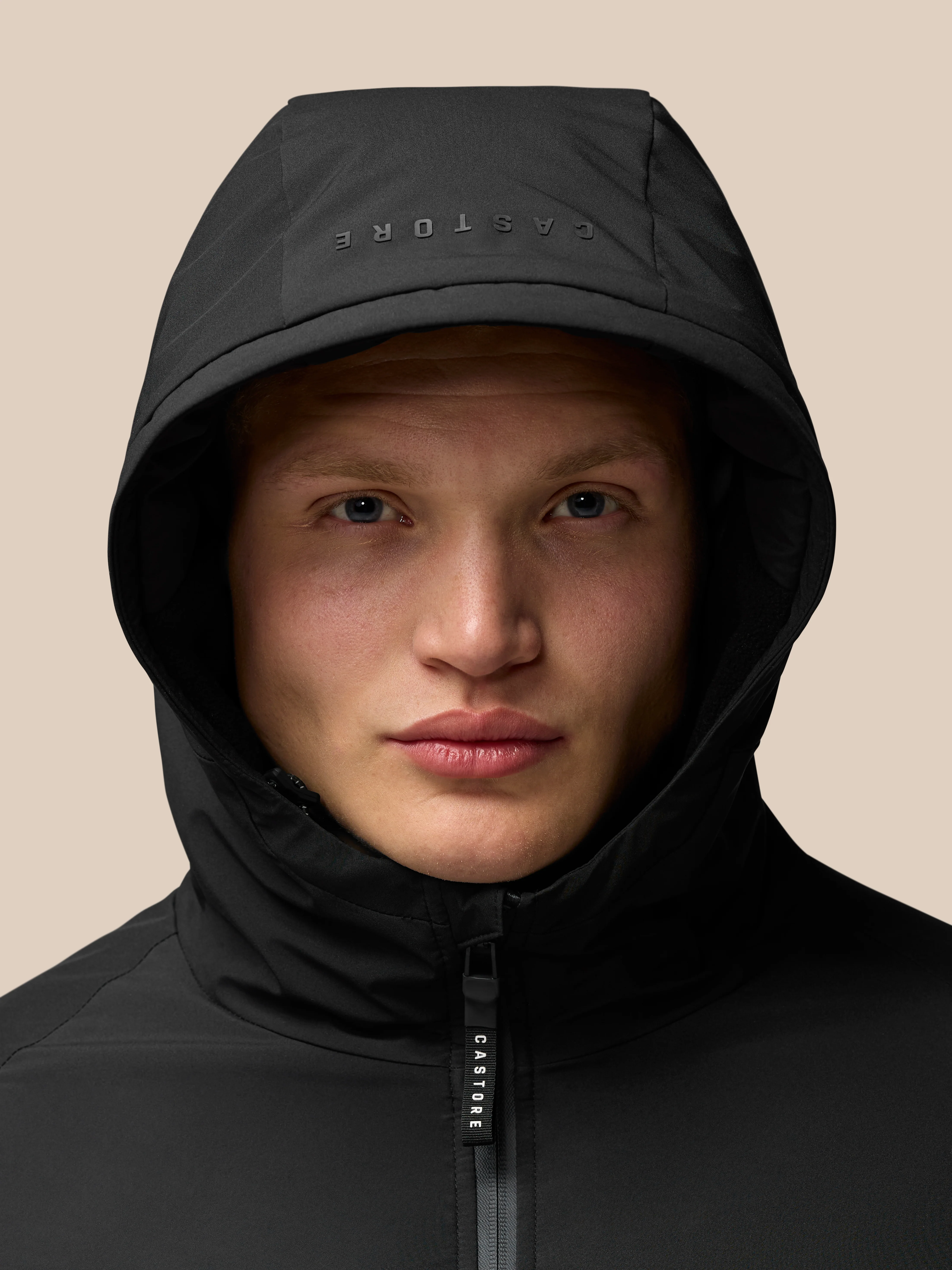 Longline Wadded Jacket - Black - Image 9