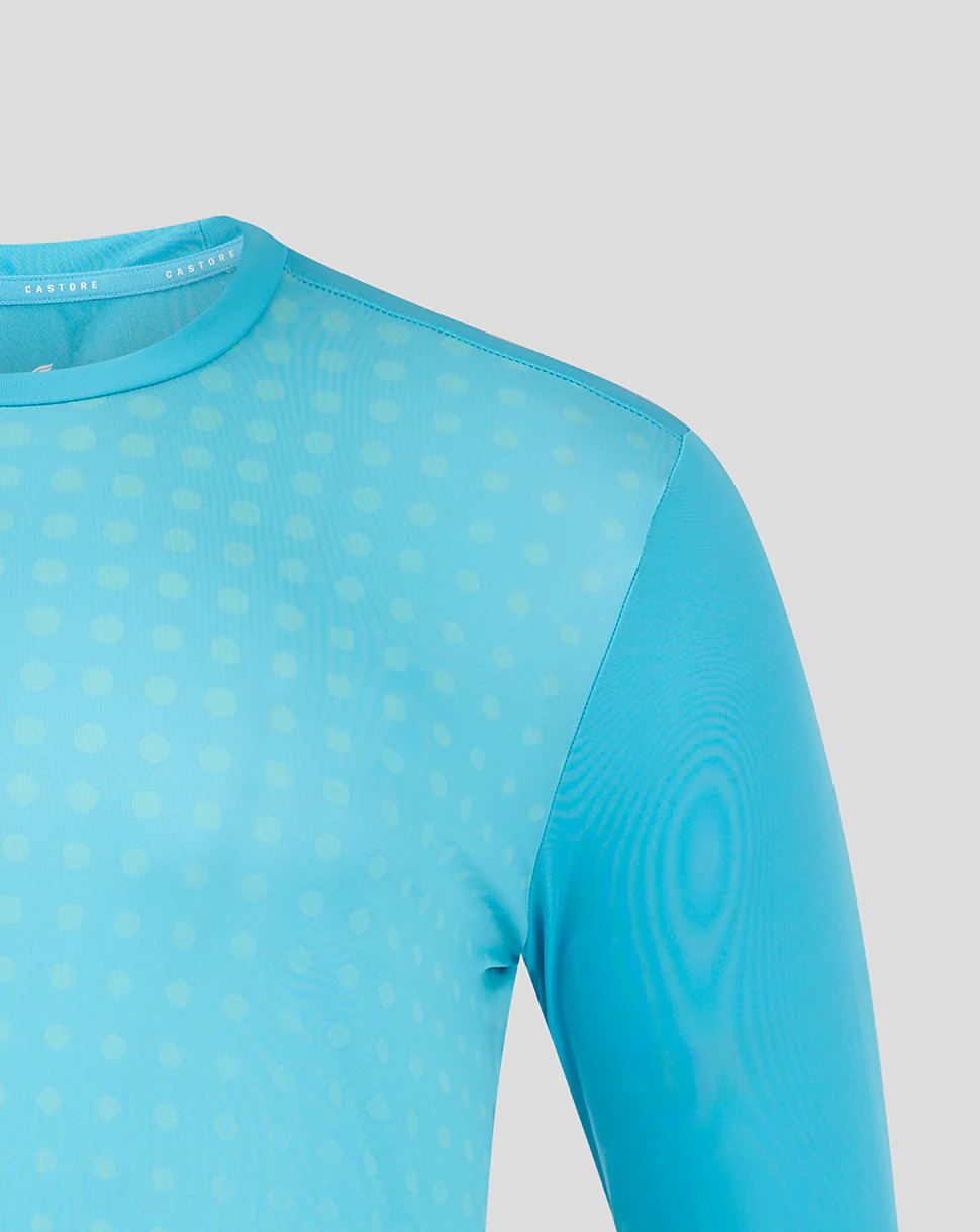 LS Dots Printed Training Tee  2 - Aquarius / Bachelor Button - Image 3