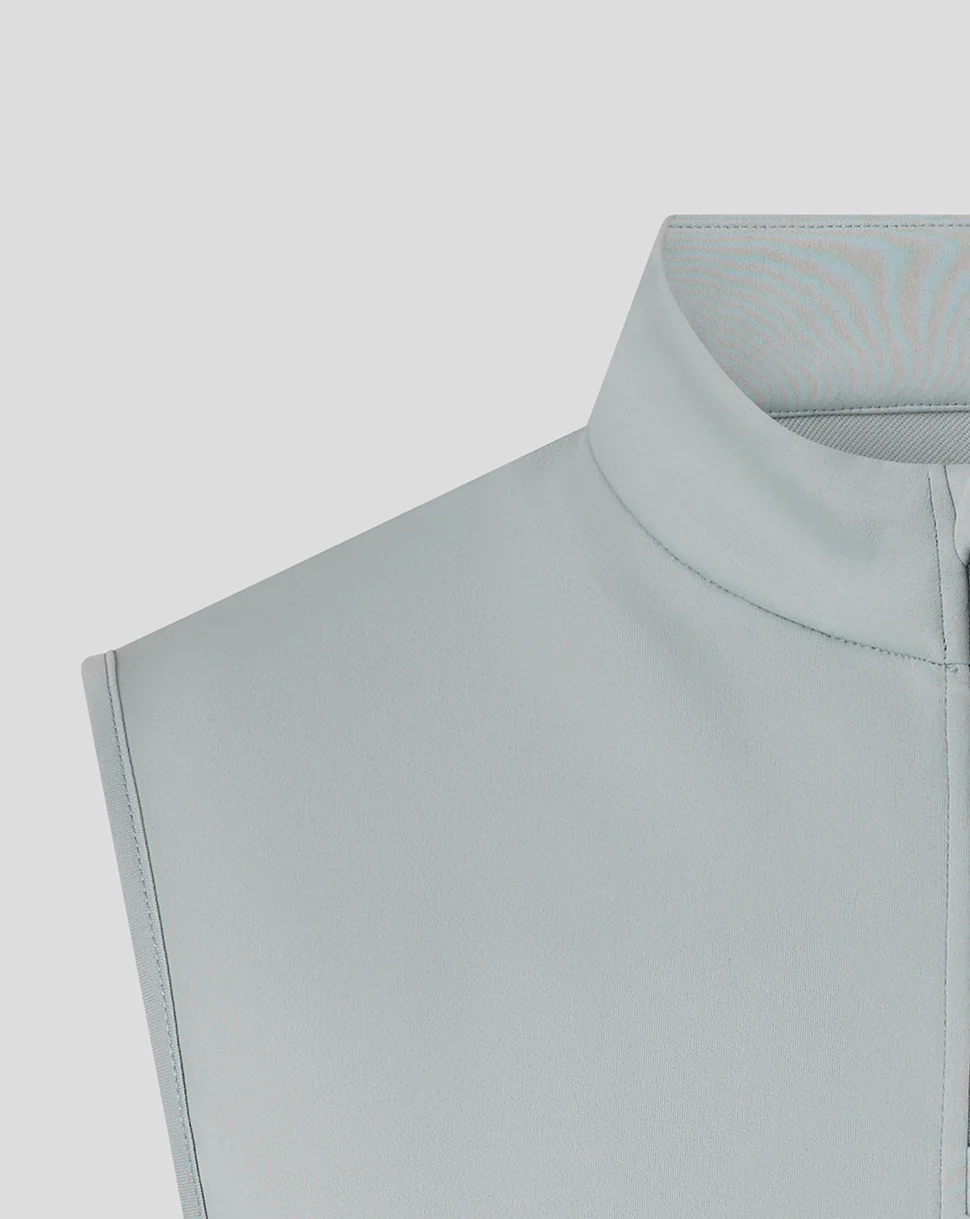 Majesticks Classic Half Zip Gilet - Grey - Image 3