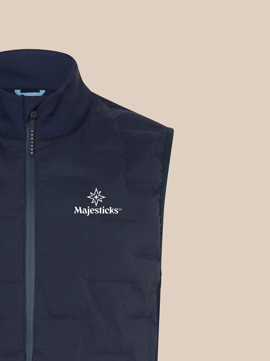 Majesticks Hybrid Gilet - Navy - Image 4