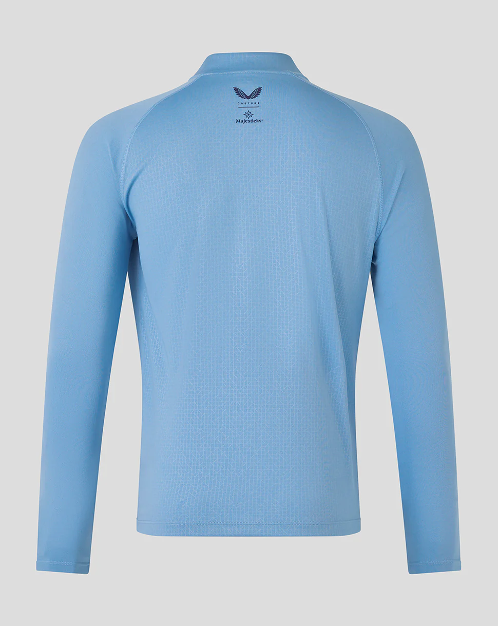 Majesticks Training 1/4 Zip Top - Blue - Image 2