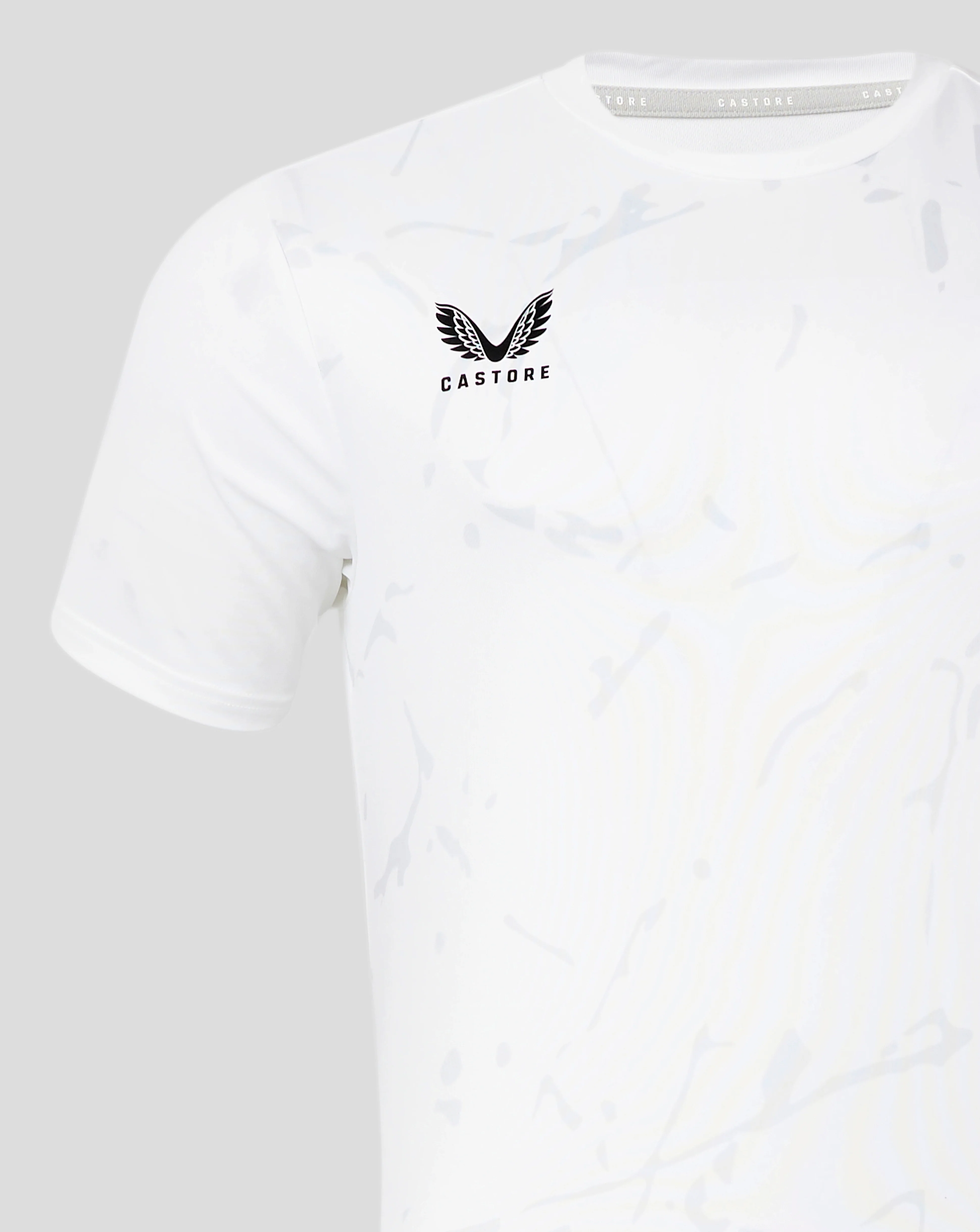 Marble Printed Training Tee - Brilliant White/ Allure - Image 3