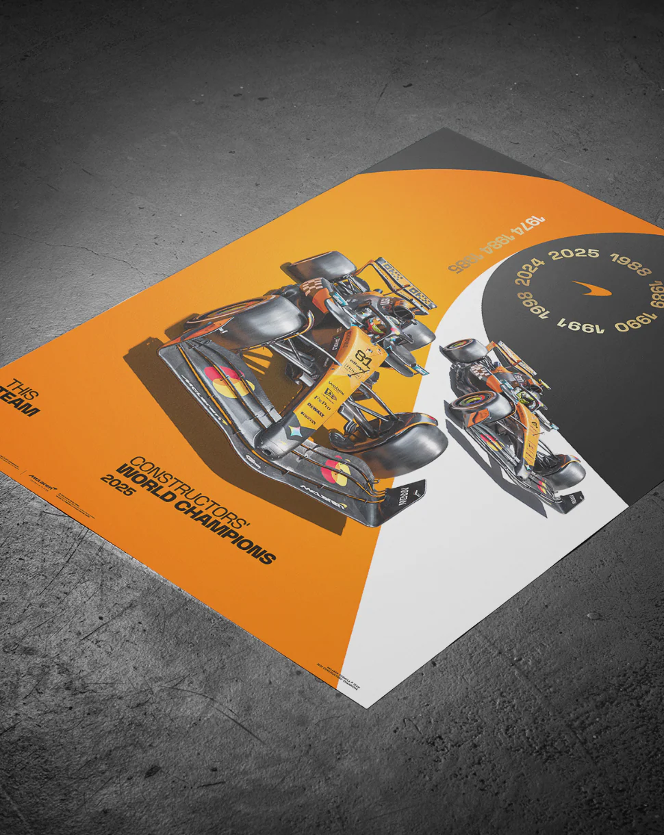 McLaren Formula1 Team | 2025 Constructors' Champions | Official Poster - Image 3
