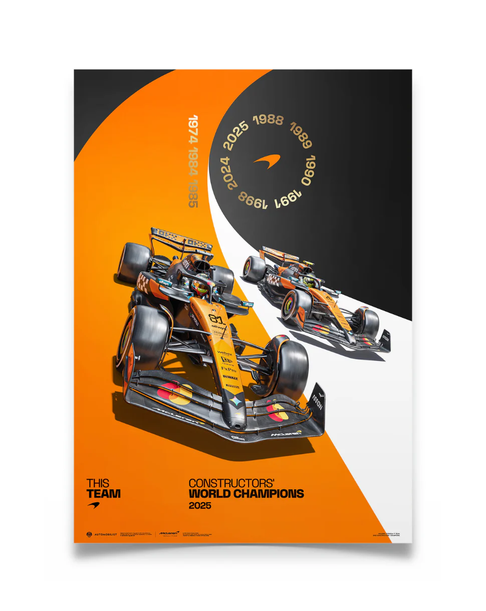 McLaren Formula1 Team | 2025 Constructors' Champions | Official Poster - Image 8