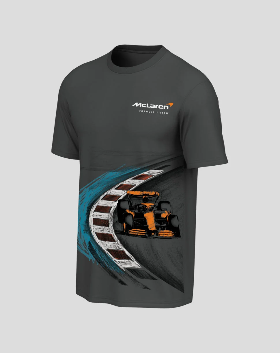 McLaren Mens On The Track Short Sleeve T-Shirt - Anthracite