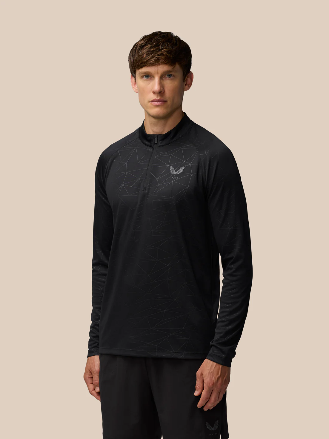 Adapt Training 1/4 Zip Top - Black - Image 2