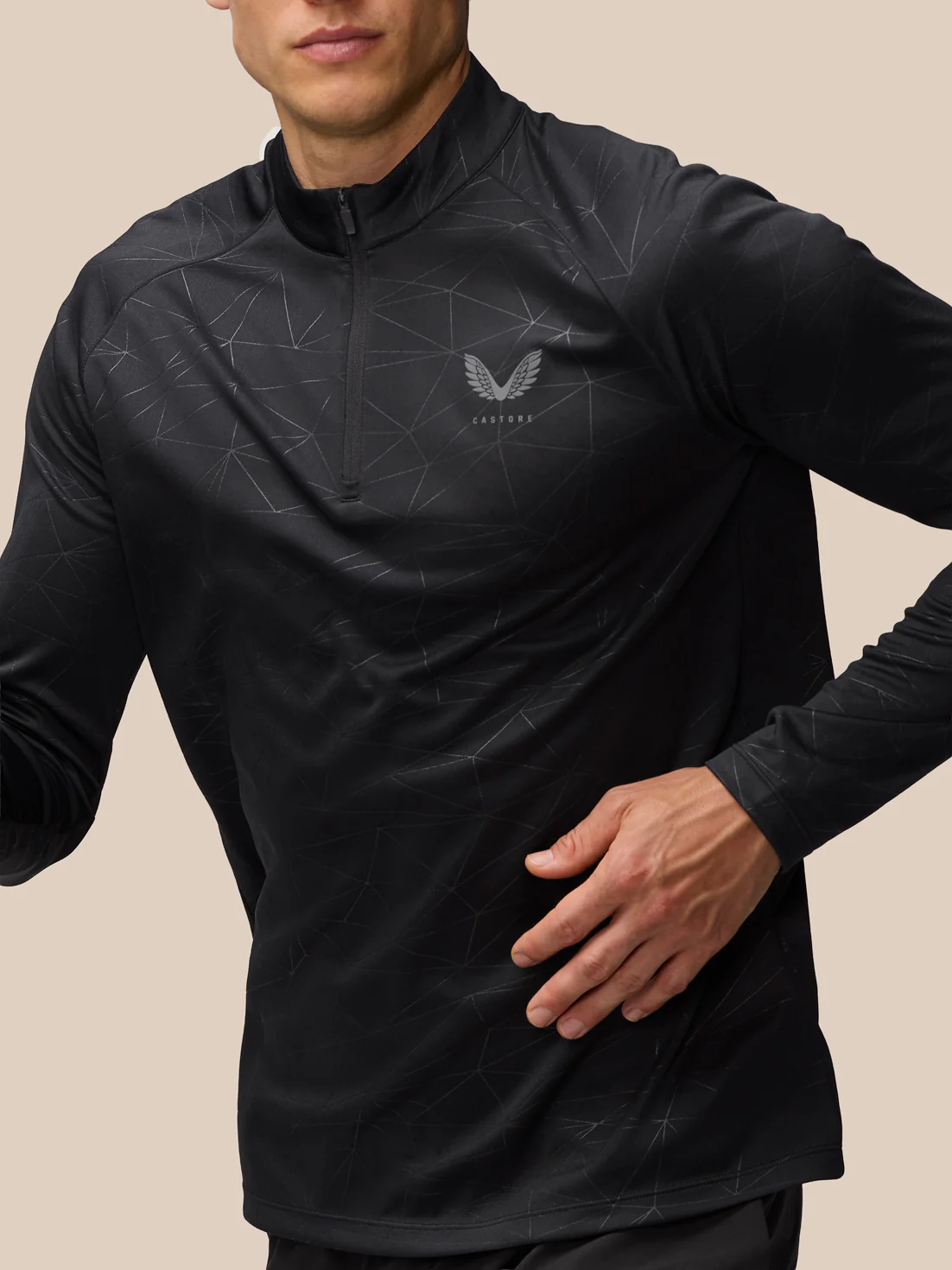 Adapt Training 1/4 Zip Top - Black - Image 8