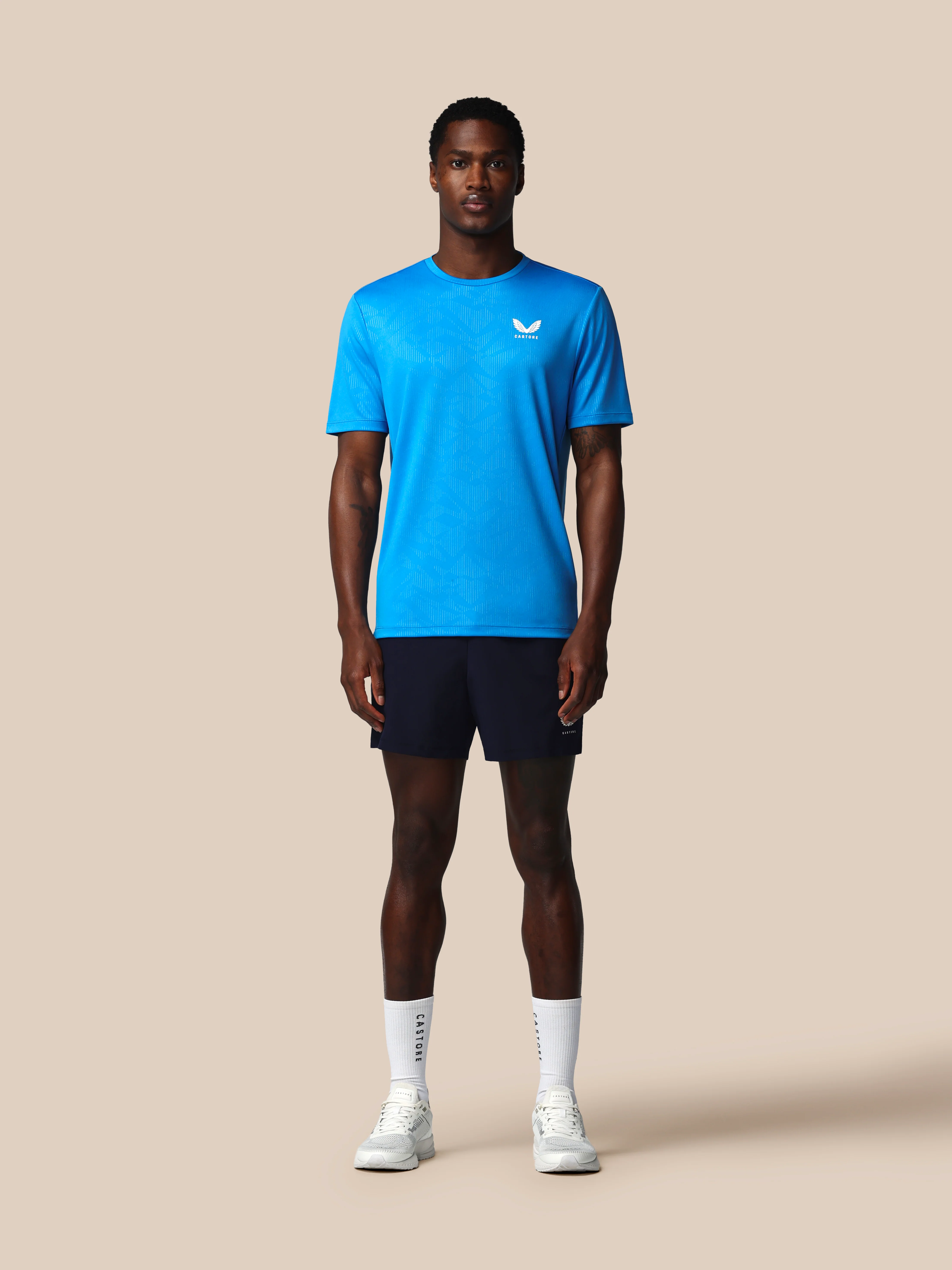Men’s Adapt All-Over Print Short Sleeve T-Shirt - Blue - Image 4